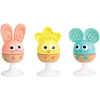 Image de Hape Rammelaar en Bijtring Set   3 houten babyspeelgoed rammelaars muis, konijn en kuiken vanaf 0 maanden