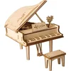 Image de Robotime 3D Houten Puzzel Muziekinstrument Grand Piano, TG402 - Overig