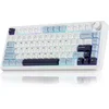 Image de EPOMAKER x AULA F75 - Licht Blauw - Mechanisch Draadloos Toetsenbord - RGB - 75% - Qwerty - Gaming Keyboard - leobog reaper switch