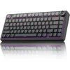 Image de EPOMAKER x AULA F75 - Zwart/Grijs - Mechanisch Draadloos Toetsenbord - RGB - 75% - QWERTY - Gaming Keyboard - Leobog Reaper Switch