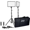 Image de Ledgo - E268CII Bi-color kit - 2x high output paneel - Inclusief statief en tas - Zwart