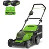 Image de Greenworks G24X2LM41K4X - 48 VOLT (2X24 VOLT) ACCU MAAIER MET 2 ACCU'S EN OPLADER