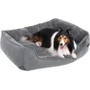 Image de Feaendrea - Hondenbed met wasbare hoes - 110 x 75 x 27 cm - afneembare hoes - grijs