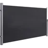 Image de Nancy's Uitschuifbaar Aluminium Zijluifel - Tuinscherm - 180 x 350CM - Stokparasol Zwart