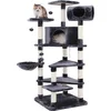 Image de Feandrea Luxe Klimboom Voor Katten XXL - Krabpaal - Kattenhuis Met Hangmat