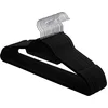 Image de Hoppa! - Zwarte Plastic Kledinghangers 20 Stuks   Zwart   Plastic