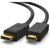 Image de Ugreen 10203 video kabel adapter 3 m DisplayPort HDMI Zwart