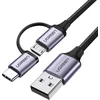 Image de Ugreen - kabel - 2in1 USB - micro USB / USB Type C 1m 2.4A zwart - (30875)