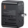 Image de USAMS Wereldstekker 65W EU / UK / VS / AU 2x USB-C - USB-A PD Zwart