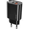 Image de USAMS 20W Adapter Snellader - USB-A en USB-C poort - Zwart