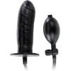 Image de Baile Bigger Joy - Opblaasbare Dildo - Snelventiel leeglopen - 16cm - Zwart