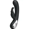 Image de Pretty Love Webb - Vibrator - Met Konijntje voor je Clitoris - 12 Krachtige Standen - Oplaadbaar - Zwart