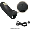 Image de PRETTY LOVE - MARICO BLACK ELECTRO-STIMULATOR FINGER COVER - 18K GOLD PLATED DETAIL - VROUWEN VIBRATOR
