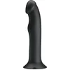 Image de Pretty Love - Murray - Vibrerende Dildo - 19 cm - Zwart - USB Oplaadbaar - Siliconen