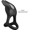 Image de PRETTYLOVE Silas Vibrating Penis Ring Black