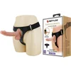 Image de PRETTY LOVE | Pretty Love - Harness Briefs Universal Harness With Dildo Kevin 19 Cm Natural