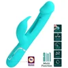 Image de PRETTY LOVE - KAMPAS VIBRADOR RABBIT 3 EN 1 MULTIFUNCIÓN CON LENGUA VERDE AGUA
