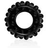 Image de PowerPlus Flexibele Cockring Geribbeld - zwart