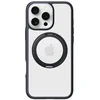 Image de TORRAS Hoesje Geschikt voor Apple iPhone 16 Pro - UPRO Ostand R Fusion - Compatibel met MagSafe - 360° Draaibare Standaard - Back Cover Kickstand Ring - Zwart