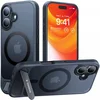 Image de TORRAS Hoesje Geschikt voor Apple iPhone 16 Plus - UPro Pstand - Compatibel met MagSafe - Uitklapbare Kickstand - Back Cover met Magneet - Zwart
