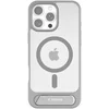 Image de TORRAS Hoesje Geschikt voor Apple iPhone 16 Pro Max - UPro Pstand - Compatibel met MagSafe - Uitklapbare Kickstand - Back Cover met Magneet - Grijs