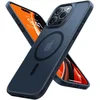 Image de TORRAS Guardian Magnetic Hoesje Geschikt voor Apple iPhone 16 Pro Max - Compatibel met MagSafe - Matte Beschermhoes - Back Cover met Magneet Zwart