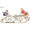 Image de PolarB® Houten Kinder Treinbaan 90 Stuks