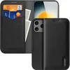 Image de Dux Ducis Hoesje - Geschikt voor iPhone 17 Pro Max Hoesje - Dux Ducis Hivo - Genuine Leather Book Case - Zwart