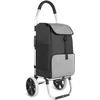 Image de Inateck Boodschappentrolley met groot laadvermogen en warmte-isolerende tas, lichte boodschappentas met wielen, max. Belasting 45 kg, 45L, zwart