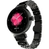 Image de HiFuture Aura Smartwatch dames, 1,08 inch roestvrijstalen AMOLED-display, Stappenteller, Hartslagmeter, polshartslagmeter, echte Sp02-sensoren, IP68 waterdicht, activiteitenteller, magnetische lading compatibel met Android en iOS, kleur (Zwart)