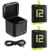 Image de Telesin Oplaadbox met 2 batterijen voor GoPro 9 / GoPro 10 / GoPro 11 / GoPro 12