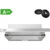 Image de CIARRA CBCS6906D - Vlakscherm Afzuigkap - 60cm RVS   Inclusief set koolstoffilters - 370m3   Energieklasse A++