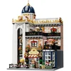 Image de Pantasy 85032 Bloemen Blossem Cafe bouwset incl 4 minifigures | Classic Creator Modular Building | Expert Architecture Modelbouw | Technisch Educatief Speelgoed voor volwassenen & kinderen | Mega gebouwen geschikt voor Lego | Bouwdoos met 2826 bloks