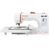 Image de PooLin - EOC06 Embroidery Machine - Digitale Borduurmachine - Touchscreen - Letters en Patronen - Personaliseer T-shirts, polo's, jassen, overhemden, handtassen, handdoeken en meer - Wit