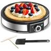 Image de Snailar crêpemaker - 1200 W - plaat 30 cm - zwart