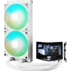 Image de TRYX PANORAMA ARGB 240 White - Vloeistofkoelsysteem processor afmeting radiator: 240 mm - voor Intel LGA: 1851, 1700, 1200, 115x - AMD AM5, AM4 - 2x 120mm ROTA ARGB PWM Fans - wit