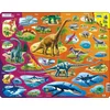 Image de Larsen Natuurhistorie: van het Trias tot nu   Puzzel   Dieren   Educatief   Educatieve legpuzzel voor kinderen   85 stukjes   Gemaakt in Noorwegen   Extra dikke 2,5 mm stukjes   Tray met vaste rand