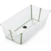 Image de Stokke Flexi Bath X-Large, transparant groen - Ruim opvouwbaar babybadje - Lichtgewicht en gemakkelijk op te bergen - Handig voorthuis of op reis - Geschikt voor kinderen van 0-6 jaar