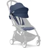 Image de Stokke YOYO 6+ Color Pack, Air France Blue - Textiel: zitkussen, uitschuifbare luifel en achterzak met ritssluiting - Voor het YOYO-frame (los verkrijgbaar)