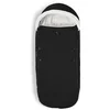 Image de Stokke YOYO voetenzak, zwart - Sherpa-voering, fleece met trekkoord, dubbele vulling - Machinewasbaar op 30°C - Inclusief kleine tas