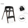 Image de Stokke Steps Kinderstoel - Bundel met babyset, veiligheidstuigje en tray - Black/Warm Brown