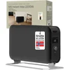 Image de Mill CO2200LEDMAX Black- design convectorkachel - 2200W - tot 30m2 - timer - LED display - 5 jaar garantie