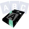 Image de QBIX Lettersjablonen Set - 10 x 8,5cm - Complete Alfabet - Letters zijn 5cm hoog - Extra dik 0,5 mm