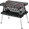Image de Keter Opvouwbare Werktafel - met 2 lijmklemmen - 85x55x75,5cm - Zwart