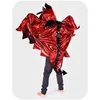 Image de Den Goda Fen Verkleedkledij Draak - Cape met kap en vleugels - 104-128 cm - 3-8 jaar - Rood