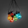 Image de Konstsmide 2378 - Snoerverlichting - 10 lamps transp 80 LED zeer energiezuinig - 450 cm - 24V - voor buiten - multi