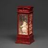 Image de Konstsmide Sweden ® 4367-550 - Kerstdecoratie - Premium Quality LED verlichte watergevulde telefooncel met sneeuwpop en sneeuweffect - 10.5x25 cm - op batterij - 5u timer of permanent aan - voor binnen - warmwit