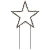 Image de Konstsmide Metalen Ster | 3.6W Extra Warmwit 150 Lichtpunten | 30V Buiten | 108x65cm | Grondspies 10m Snoer Zwarte Kabel | Niet Dimbaar
