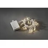 Image de Konstsmide 3728 - Snoerverlichting - 80 lamps micro LED - 790 cm - 6u en 9u timer - transp kabel - op batterij - voor buiten - warmwit