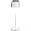 Image de Konstsmide Tuin Tafellamp Capri Mini | 2.2W LED | Wit Aluminium | 2700K/3000K | IP54 | Dimbaar